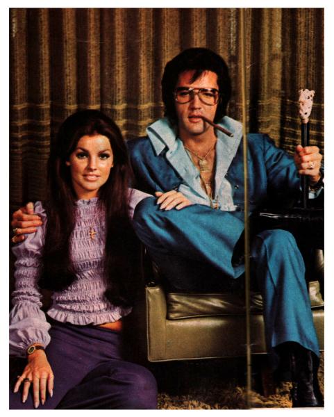 Elvis Presley pictures with Priscilla 1970s