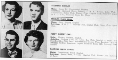 Elvis Presley pictures highschool book photo