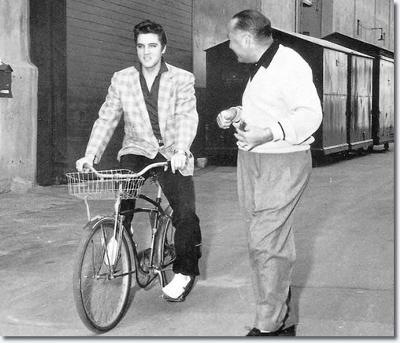 Elvis with Hal Wallis (Jeff Schrembs Collection)